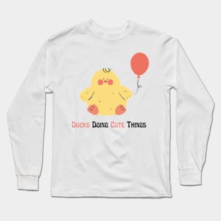 Ducks Doing Cute Things Long Sleeve T-Shirt